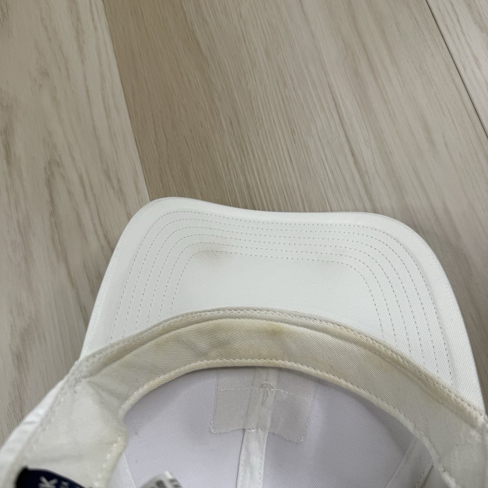 Rhoback Performance Strapback Hat White Houston Texas Logo Golf Cap - Picture 10 of 10